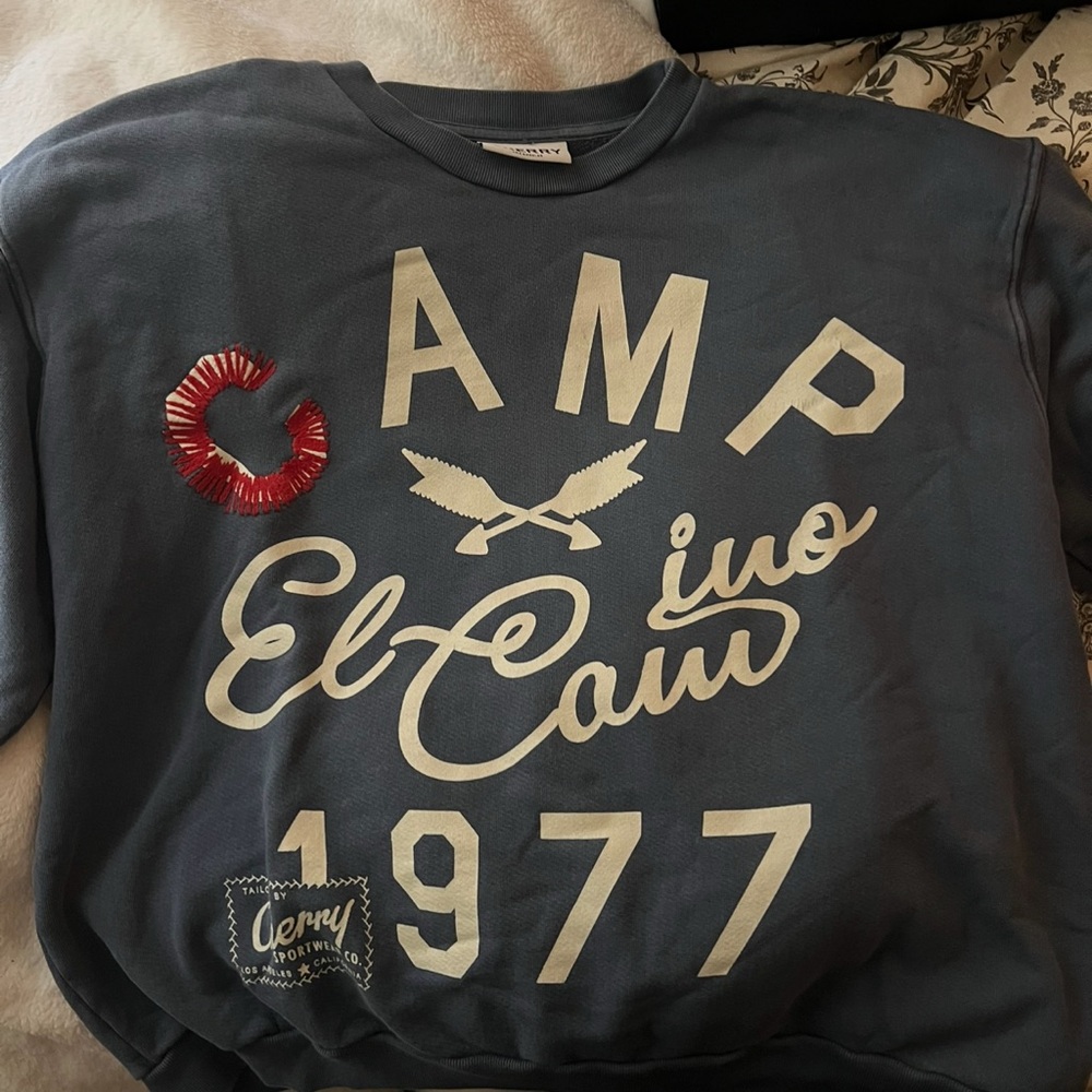 RARE Cherry la Blue Camp 1977 Sweatshirt